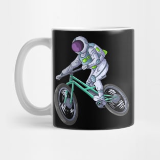 Astronaut on a bicycle to the moon Mug